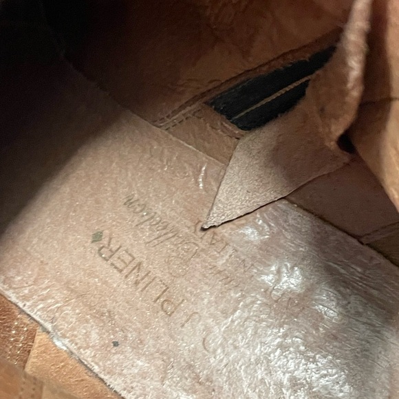 Donald J. Pliner Two-Tone Brown Ankle Boots size 8.5 - Picture 12 of 12